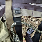 Front view of the SC2 Bridge Clip securing a bridge rope
