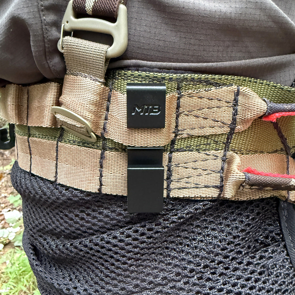 SC1 Cord Hook installed on hunting equipment